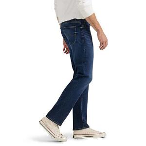 Lee Men's Extreme Motion Regular Straight Jeans | Night Owl & Oleo - Comfortable Fit