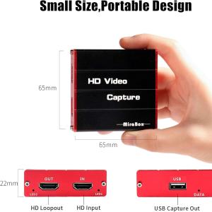 Mirabox HDMI Capture Card - USB3.0, 1080p @ 60Hz for $20 + Free Shipping