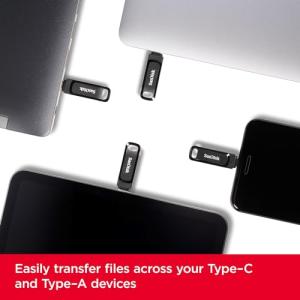 $8.98: 64GB SanDisk Ultra Go Dual Drive USB Type-C Flash Drive (Black) at Amazon