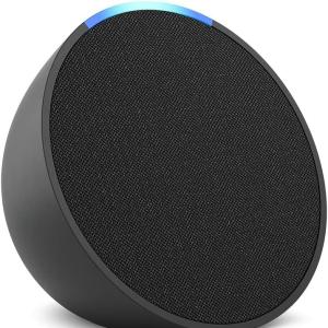 Amazon Echo Pop (newest model), Full sound compact smart speaker with Alexa, Lavender Bloom - $18.00