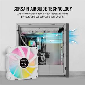 CORSAIR iCUE SP120 RGB ELITE Performance 120mm White PWM Triple Fan Kit with iCUE Lighting Node - Newegg.com $31.99