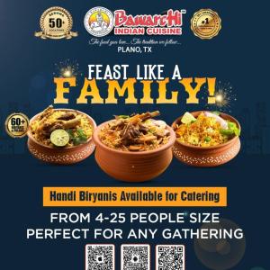 Bawarchi Plano: Authentic Indian Biryani Catering for Parties & Celebrations!