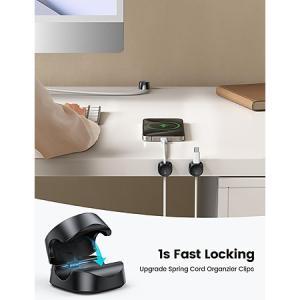 Lamicall 6-Pack Spring Cable Holder Cord Organizer Clips $5 + Free Shipping w/ Prime or $35+ orders