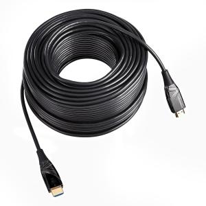 150’ Amazon Basics HDMI Fiber Optic Cable, 18Gbps High-Speed, 4K@60Hz, 2160p, 48-Bit Color, Ethernet Ready, 150 Foot, Black - $25.08