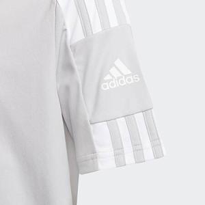 adidas Kids' Squadra 21 Jersey (Team Light Grey/White) - Only $6 + Free Shipping