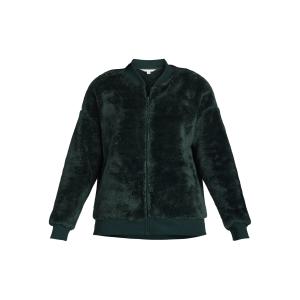 Time and Tru Women's Fleece Bomber Jacket, Midweight, Sizes XS to L (Ermine/Soft Focus Plaid) $5.02 + Free S&H w/ Walmart+ or on $35+