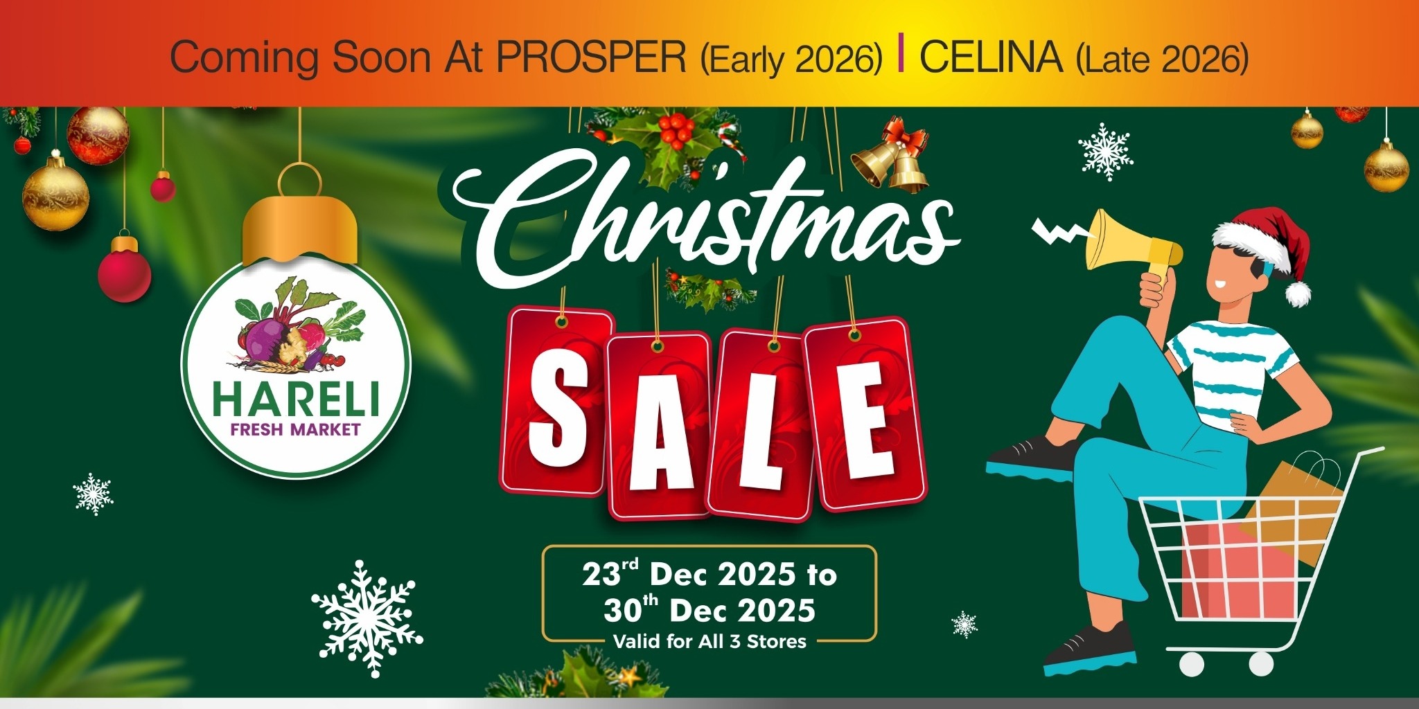 Hareli Fresh Market – Christmas Sale 2025 & Store Locations Across Frisco and Southlake