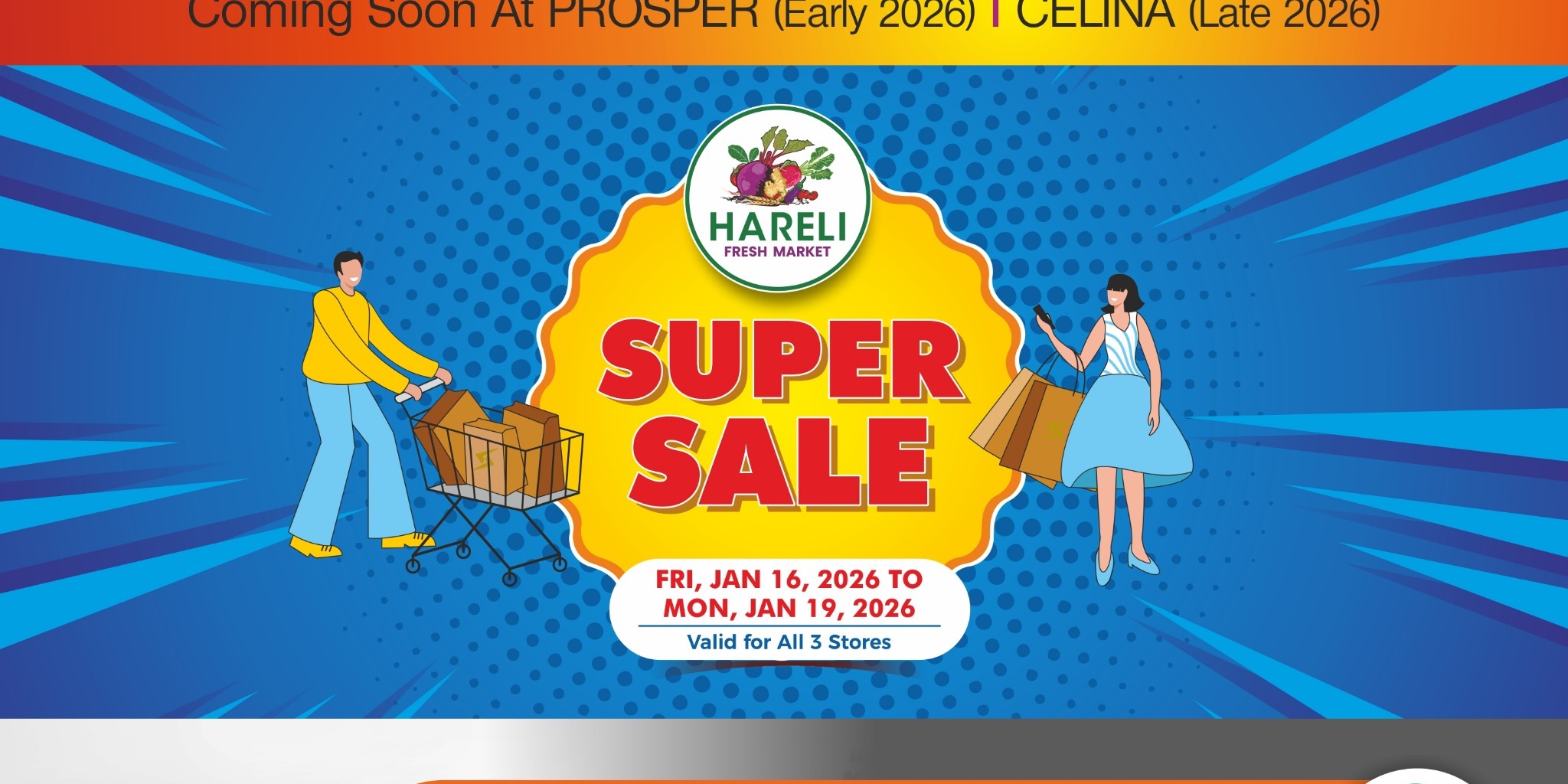 Hareli Fresh Market – Super Sale Across 3 Locations | Fresh Grocery Shopping
