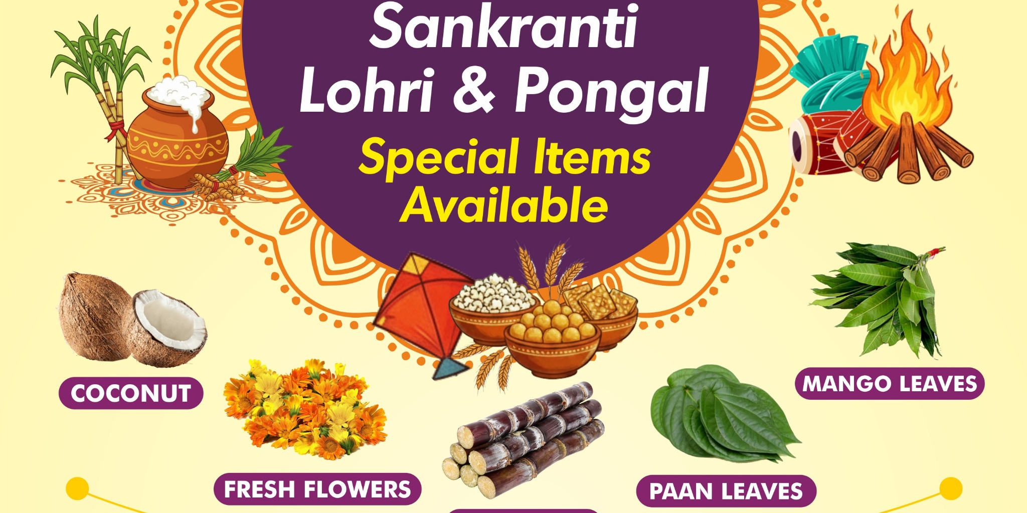 Sankranti, Lohri & Pongal Special Items at Hareli Fresh Market