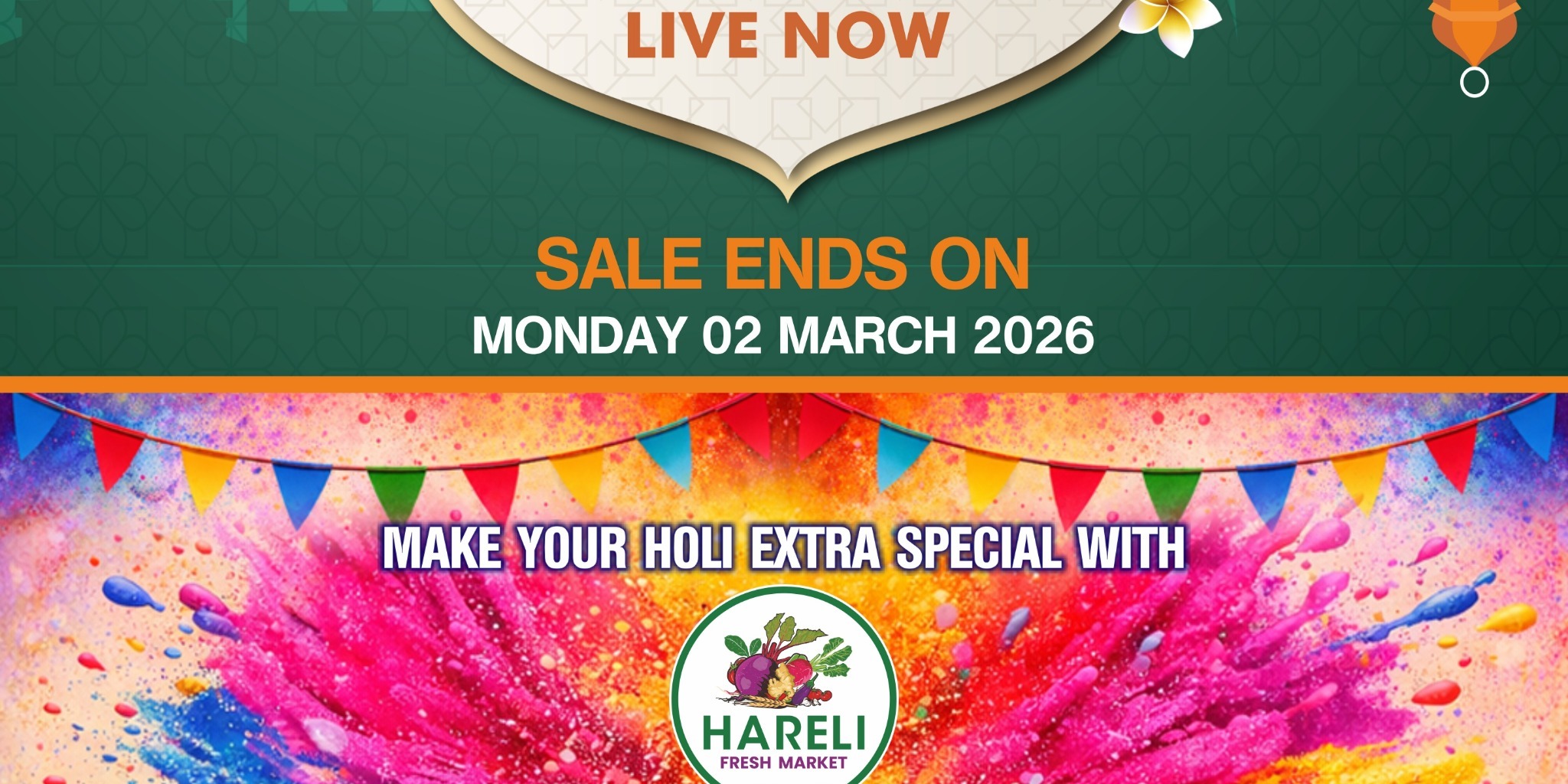 Hareli Fresh Market – Ramadan Sale Live Now & Holi Celebration Essentials Deals