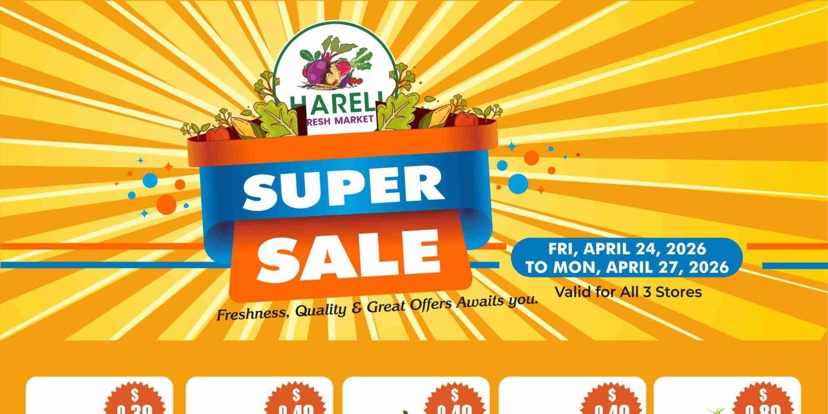 HARELI Fresh Market Super Sale – Fresh Produce & Grocery Deals