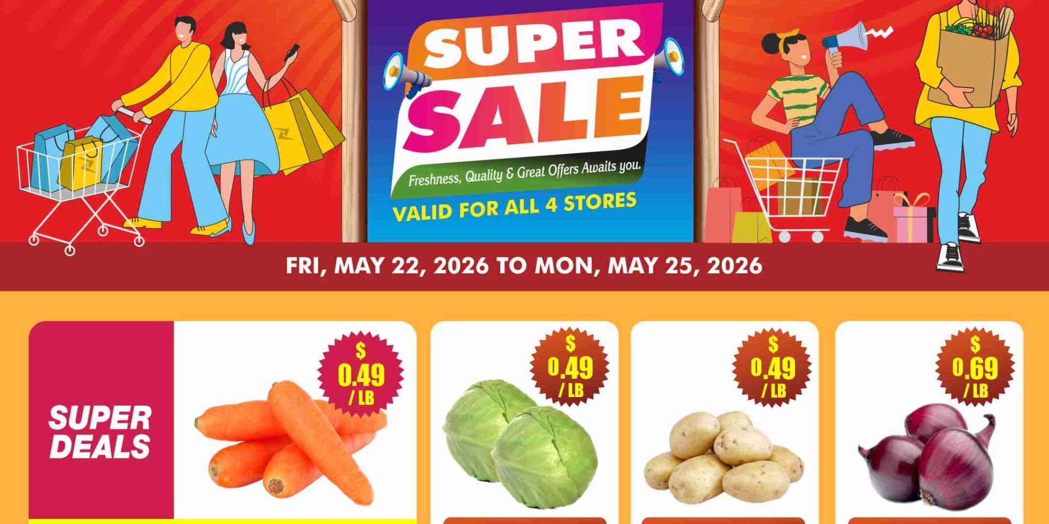 Hareli Fresh Market Mega Sale Fresh Produce & Grocery Offers