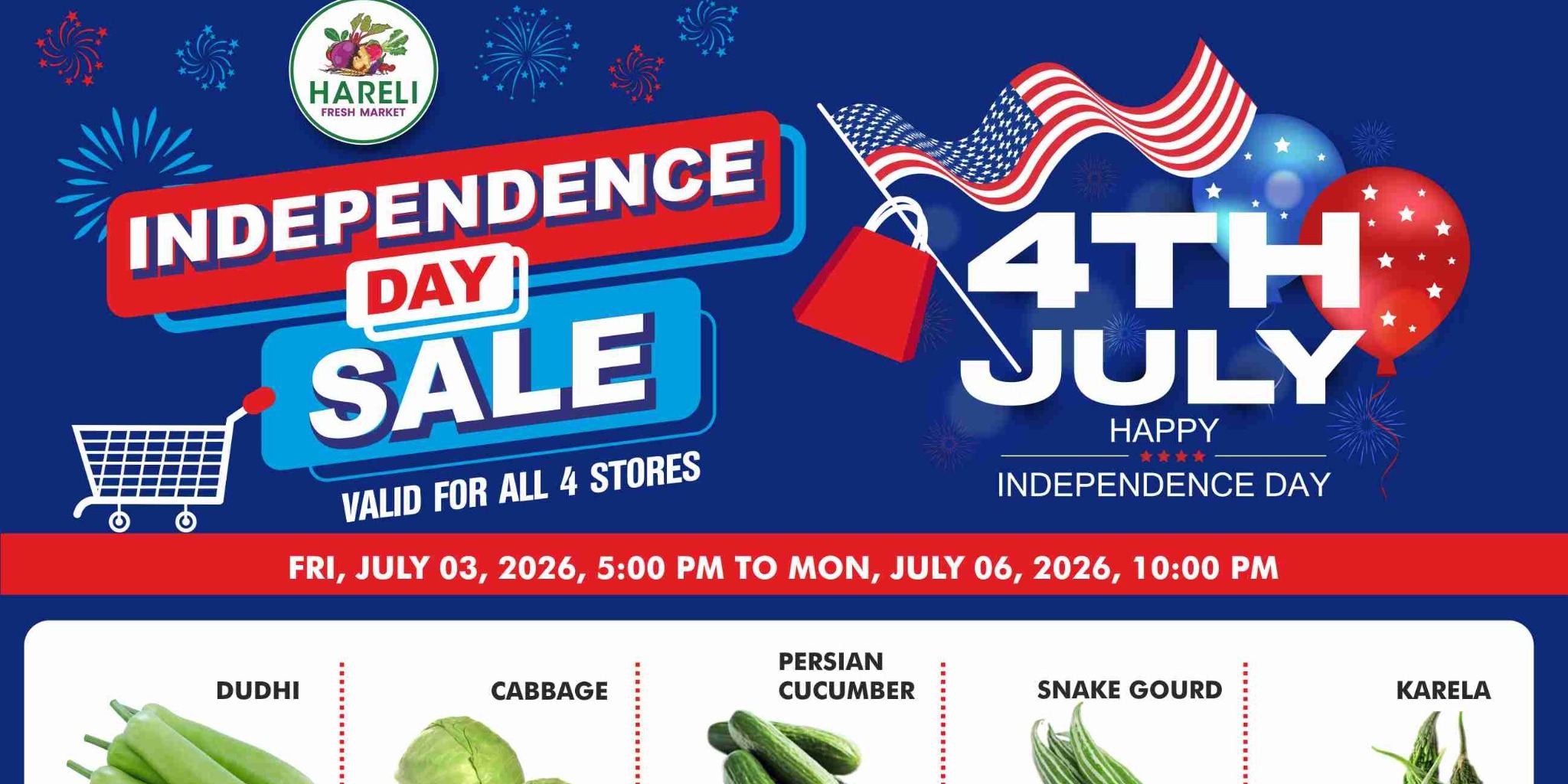 Hareli Fresh Market Independence Day Sale – Grocery & Fresh Produce Sale
