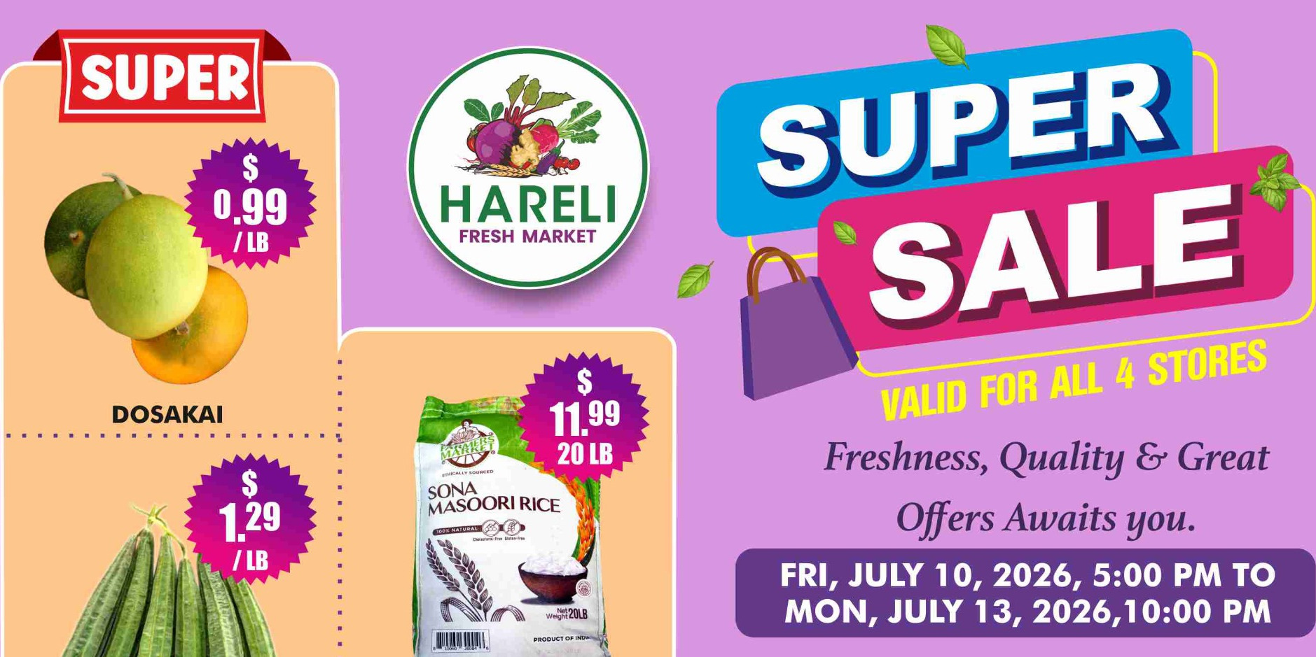 Hareli Fresh Market Super Sale Groceries & Fresh Deals