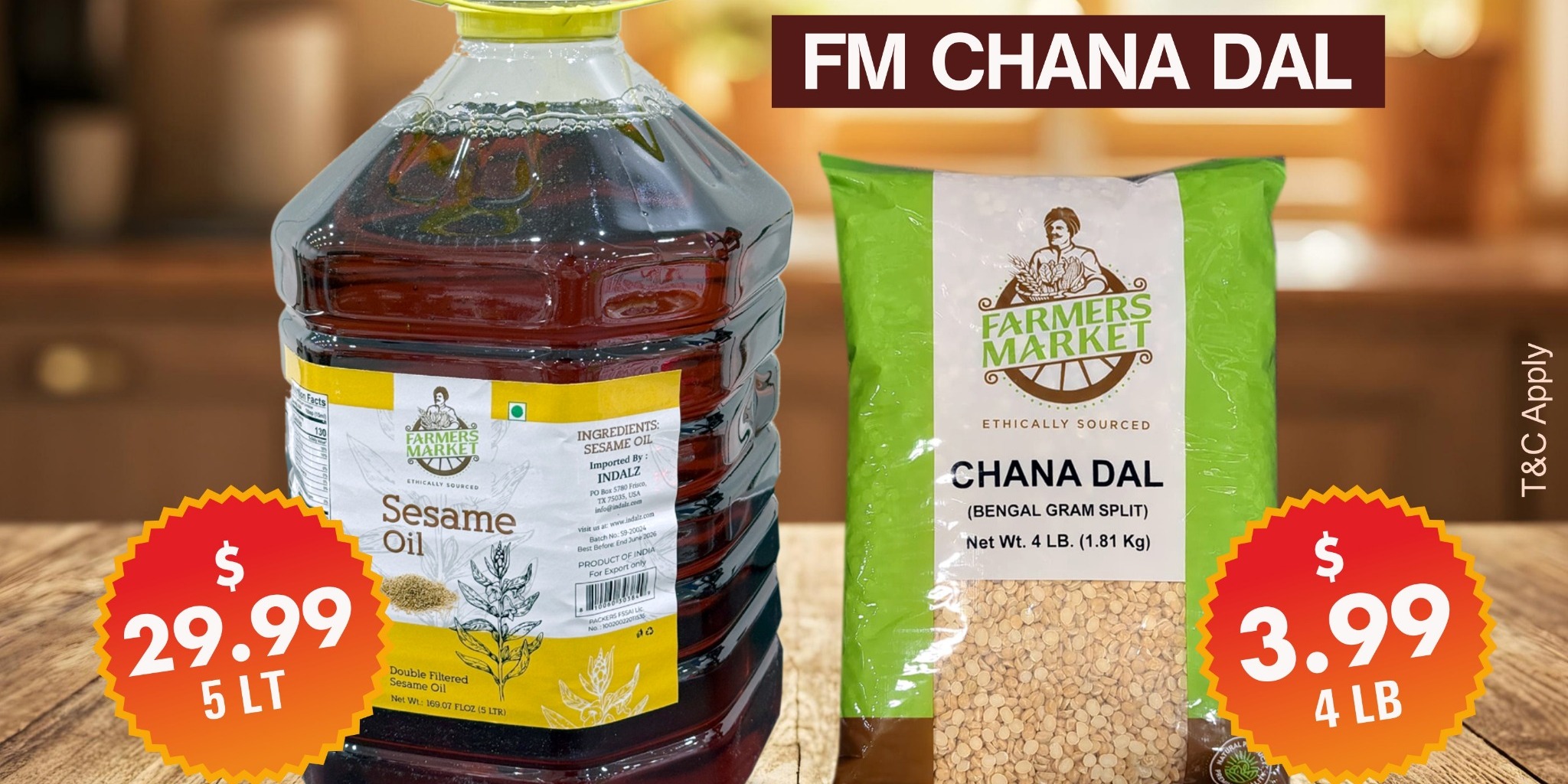 Hareli Fresh Market Special Offer Sesame Oil & Chana Dal Deals