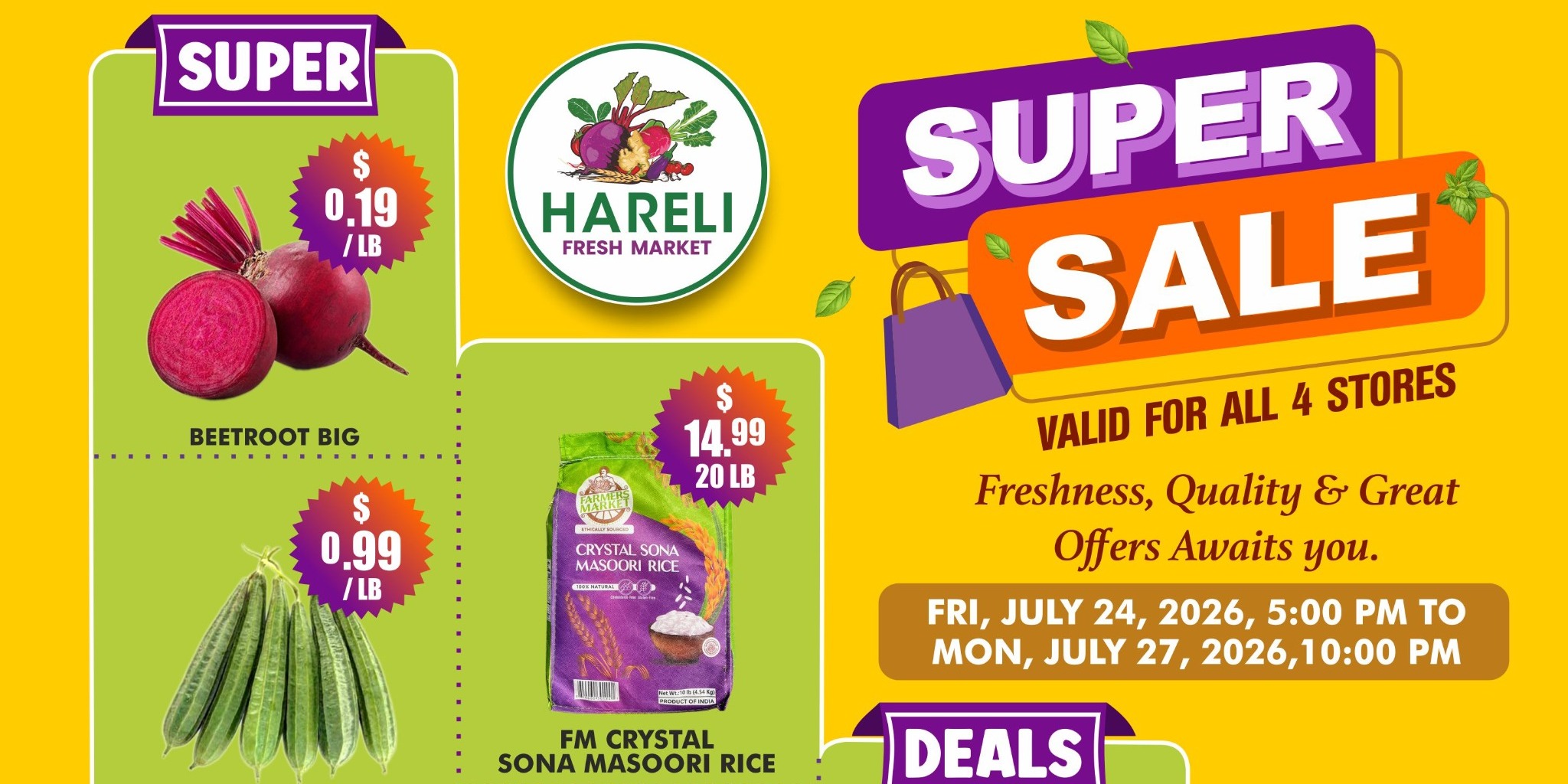 Hareli Fresh Market Super Sale  Grocery Deals & Pooja Essentials
