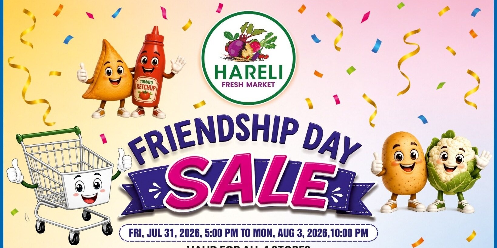Hareli Fresh Market Friendship Day Sale Grocery Deals