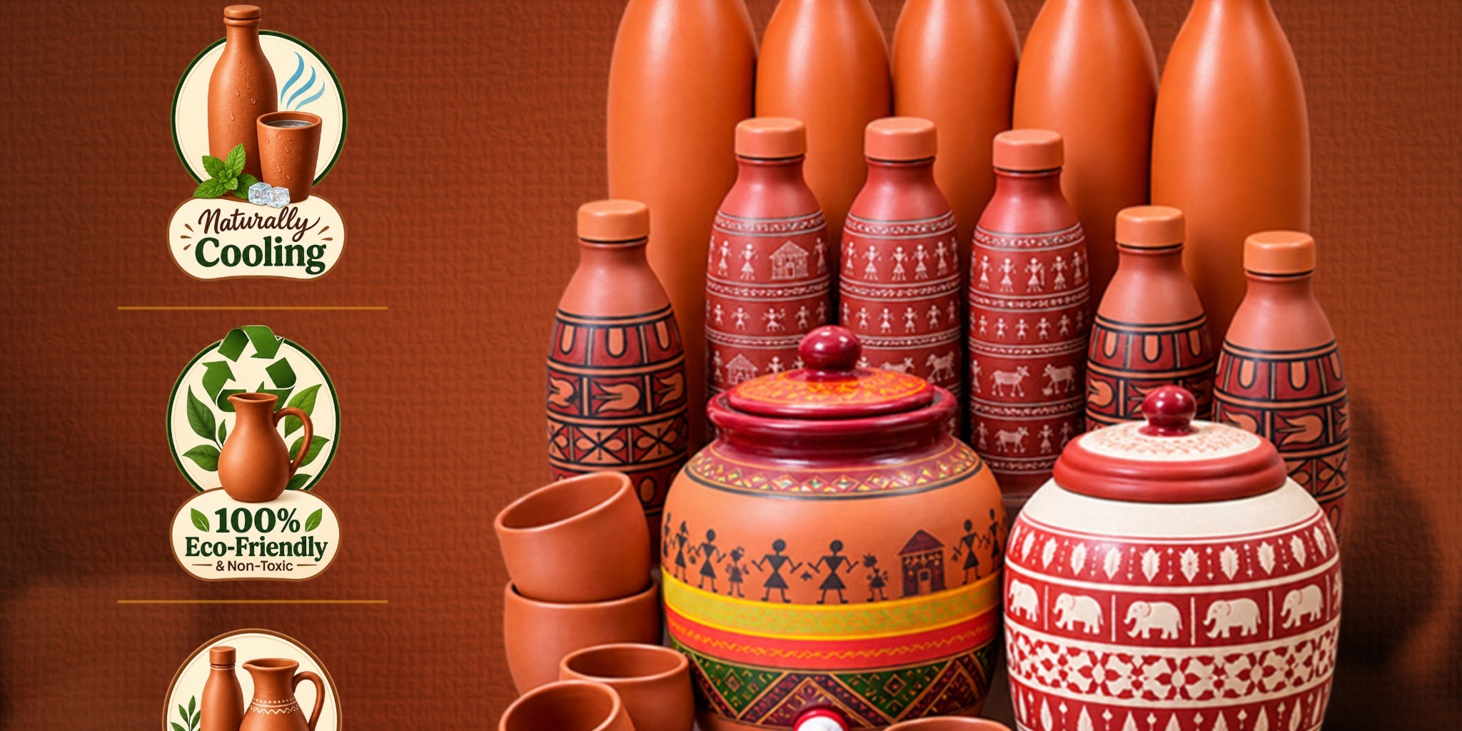 Hareli Fresh Market – Pure Clay Pots, Bottles & Kitchenware
