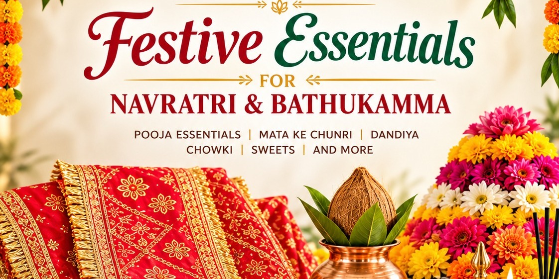 Hareli Fresh Market  Festive Essentials for Navratri & Bathukamma