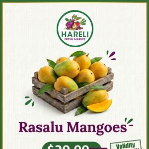 Hareli Fresh Market Mangoes Deal – Kesar & Rasalu Mangoes $29.99 Per Case
