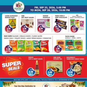 Hareli Fresh Market Super Sale: Grocery Deals Through Sept 28