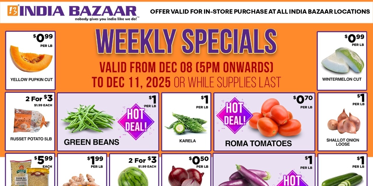 India Bazaar – Weekly Specials & Fresh Grocery Deals (Limited Time Sale)
