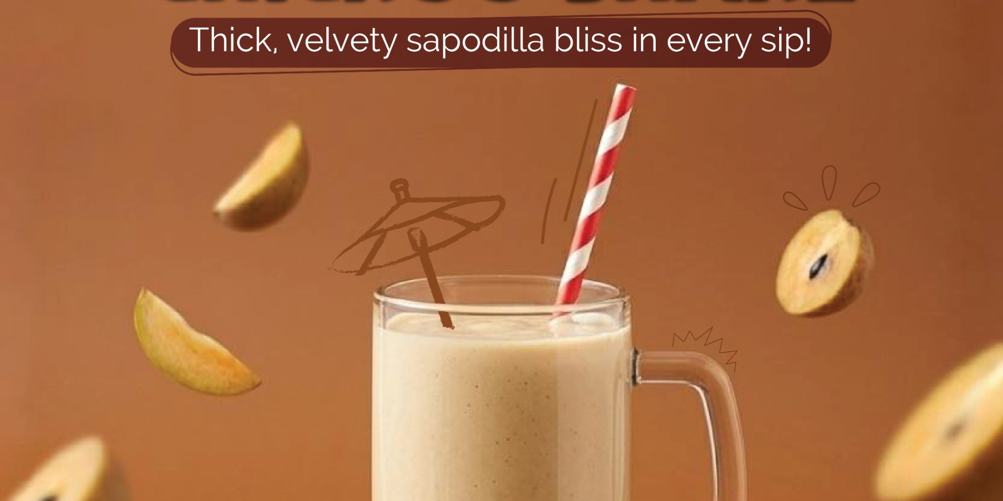 Rajula’s Kitchen Chikoo Shake – Creamy Sapodilla Milkshake Delight