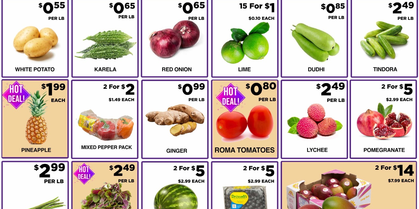 India Bazaar Fresh Exclusive Weekend Sale on Fruits & Vegetables in DFW