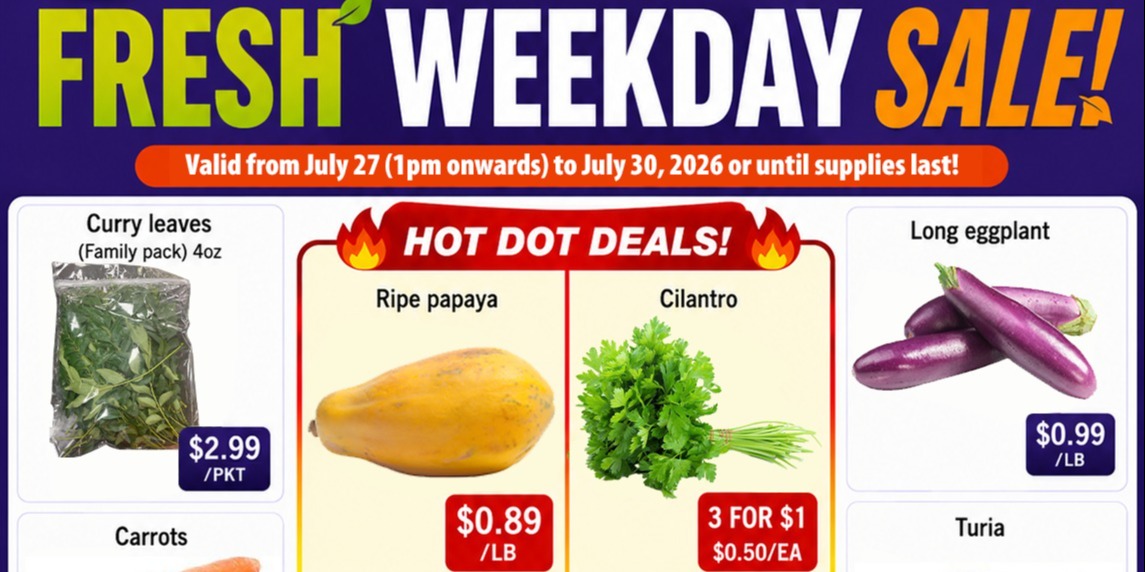 India Bazaar   Fresh Weekday Sale on Fruits & Vegetables