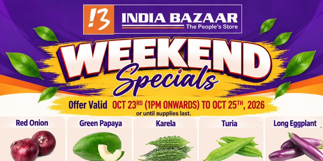 India Bazaar Weekend Specials: Fresh Produce From $0.59/lb