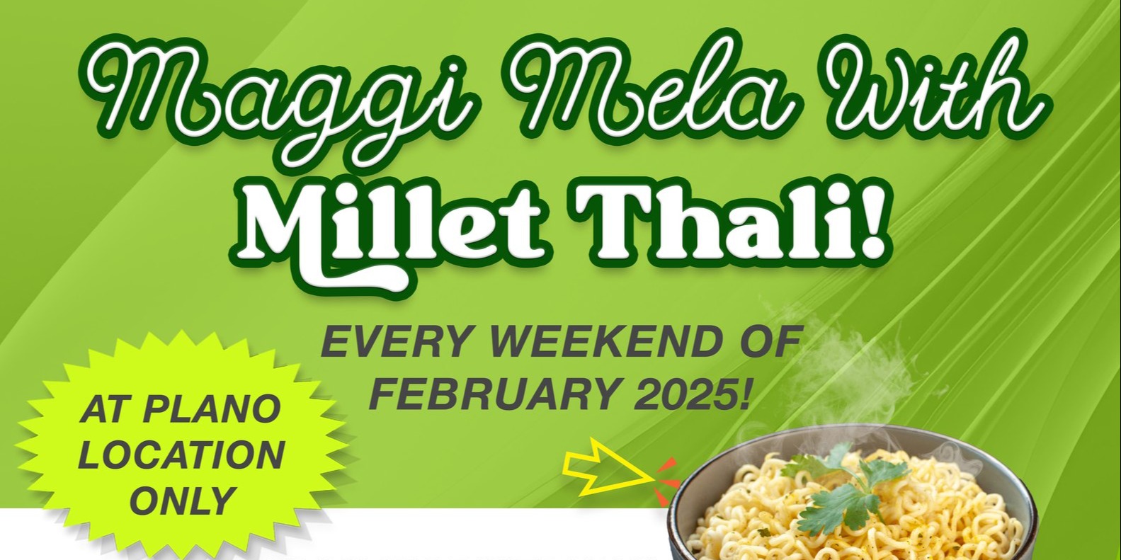 Rajula's Kitchen-Maggi Mela with Millet Thali Special!