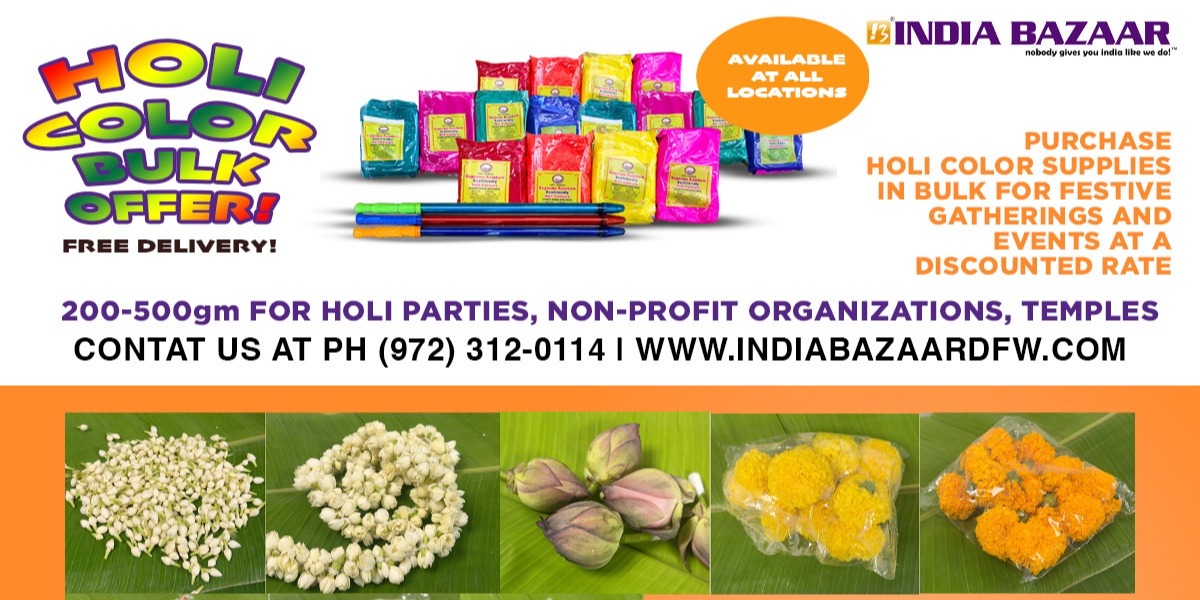 India Bazaar-Celebrate Holi with Special Offers