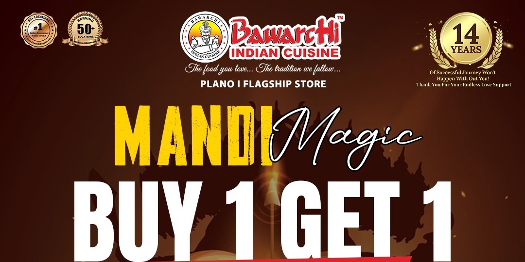 Bawarchi Plano | Buy 1 Get 1 Free Mandi Every Wednesday – Dine-In Special