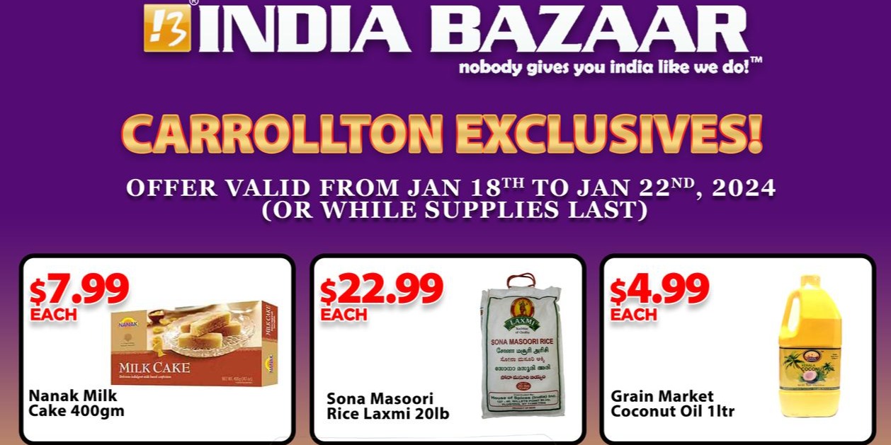 India Bazaar Carrollton Specials – Unbeatable Deals Await