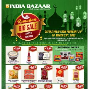 🌙 Ramadan BIG SALE at India Bazaar! 🌙