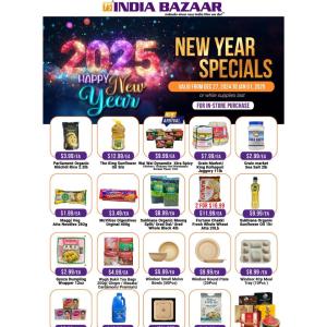 🎉✨ Ring in the New Year with unbeatable deals at India Bazaar! 🎉✨