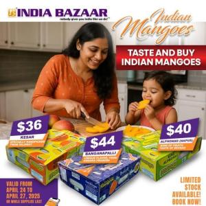 India Bazaar - Fresh Indian Mangoes Sale – Kesar, Alphonso & Banganapalli - Limited Stock