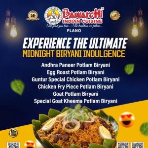 Plano’s Best Midnight Biryani at Bawarchi Indian Cuisine!