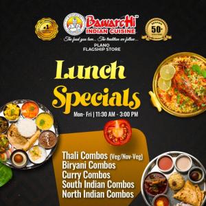 Bawarchi Indian Cuisine Plano: Weekday Lunch Specials with Thali, Biryani & Curry Combos