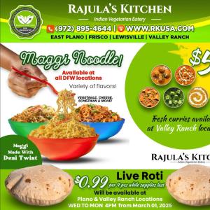 🔥 Rajula’s Kitchen Deals – Desi Maggi, $5 Curries & $0.99 Live Roti! 🔥
