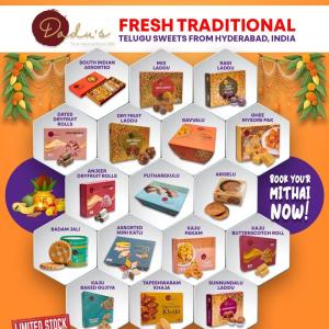 Fresh Traditional Telugu Sweets from Hyderabad – Exclusively for Ugadi at India Bazaar!