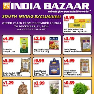 Save More, Celebrate More: India Bazaar South Irving's Holiday Special Offers