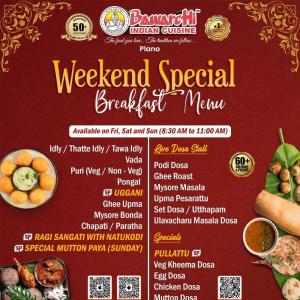 Best Weekend Breakfast in Plano – Live Dosa, Natukodi & More at Bawarchi Indian Cuisine