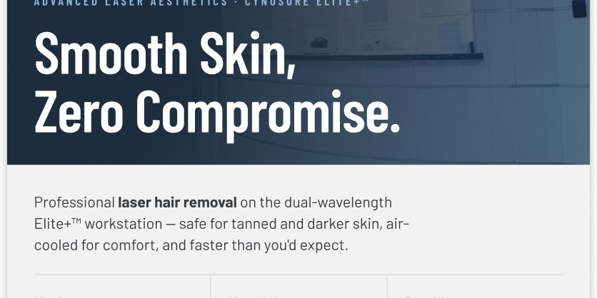 Smooth Skin, Zero Compromise – Laser Hair Removal from $65
