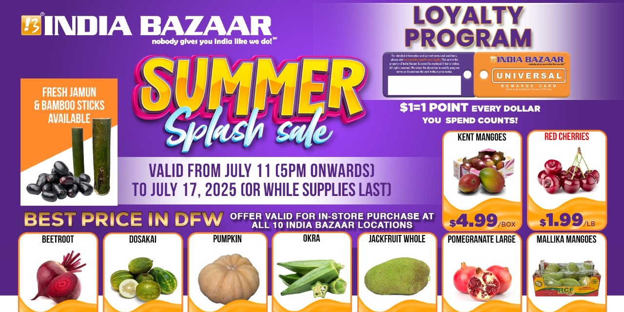 India Bazaar Summer Bash – Massive Discounts on Indian Grocery Must-Haves!