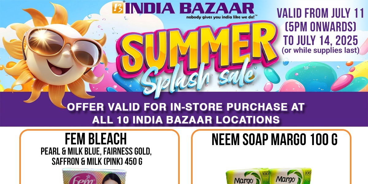 India Bazaar Summer Sale Beauty & Personal Care Deals Starting at $2.49