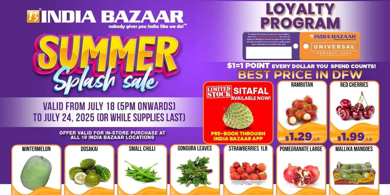 India Bazaar Weekly Sale: Summer Splash Deals on Fruits, Vegetables & Groceries