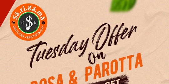 Sarigama Frisco: Enjoy 50% Off on Your Second Dosa or Parotta Every Tuesday!