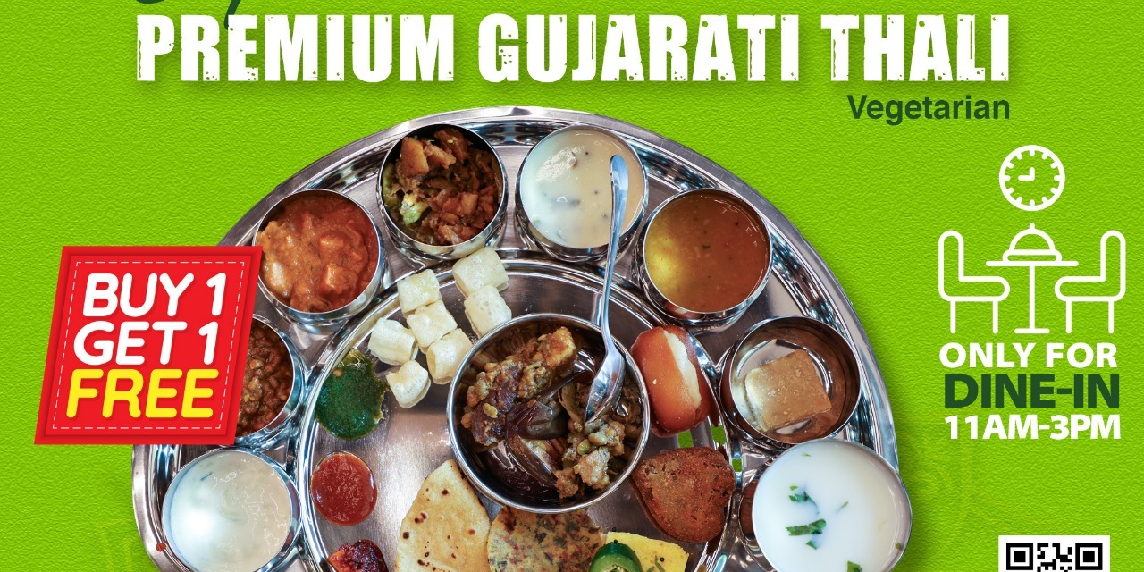 Rajula’s Kitchen Irving - Unlimited Premium Gujarati Thali, Buy 1 Get 1 Free Every Wednesday