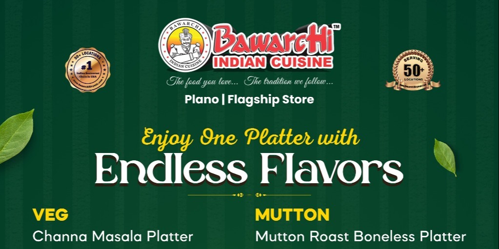 Bawarchi Indian Cuisine – Endless Flavors with 25% Off Platters
